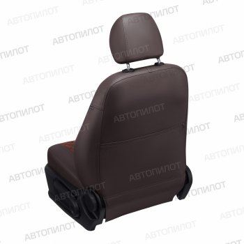 14 249 р. Чехлы на сиденья (экокожа/алькантара, без подголовников) Автопилот Ромб Audi 80 B3 седан (1986-1991) (шоколад)  с доставкой в г. Воронеж. Увеличить фотографию 3