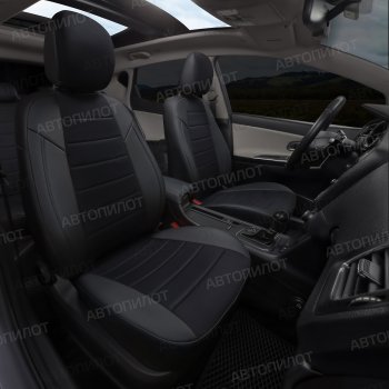 13 649 р. Чехлы на сиденья (экокожа/алькантара, ЗСиС 40/60) Автопилот Audi A3 8L1 хэтчбэк 3 дв. дорестайлинг (1996-2000) (черный)  с доставкой в г. Воронеж. Увеличить фотографию 7
