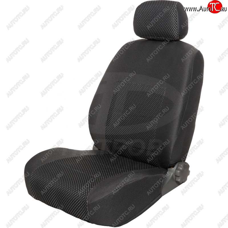 2 499 р. Чехлы сидений (жаккард) Петров Пума  Ford Focus ( 2,  3) (2004-2019)  седан дорестайлинг, седан рестайлинг, седан дорестайлинг (серый)  с доставкой в г. Воронеж