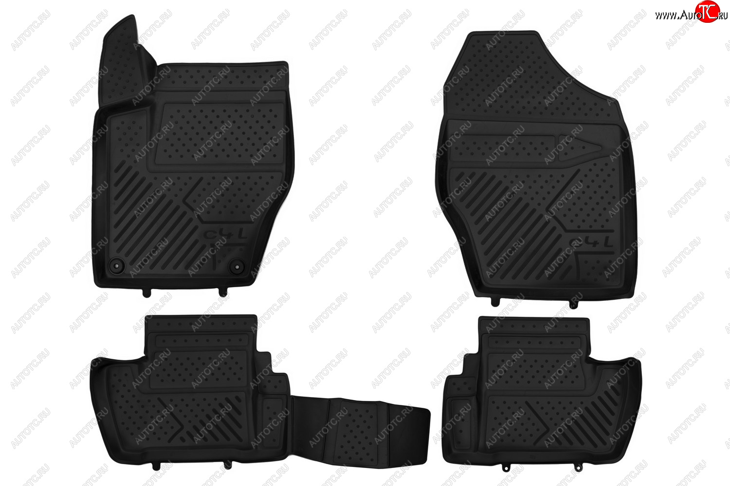 1 999 р. Коврики 3D в салон CITROEN C4L, 2013- 4 шт. (полиуретан)  Ситроен С4 CITROEN c000000186  с доставкой в г. Воронеж