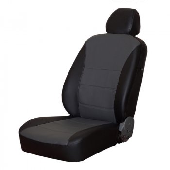 4 749 р. Чехлы сидений (экокожа, 2/3 airbag) ПЕТРОВ Орегон  Nissan Terrano  D10 (2013-2022), Renault Duster  HS (2010-2015) (черный/серый)  с доставкой в г. Воронеж. Увеличить фотографию 2