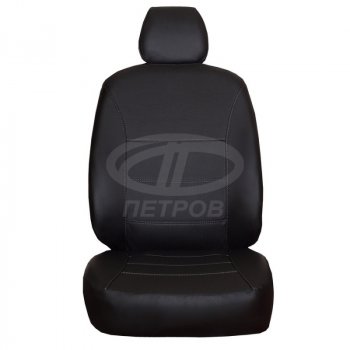 5 699 р. Чехлы сидений (экокожа) ПЕТРОВ Орегон  Hyundai Elantra  AD (2016-2020) дорестайлинг, рестайлинг (Черный)  с доставкой в г. Воронеж. Увеличить фотографию 2
