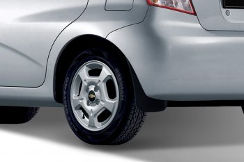 4 799 р. Брызговики задние FROSCH  Chevrolet Aveo  T300 (2011-2015) седан, хэтчбек  с доставкой в г. Воронеж. Увеличить фотографию 2