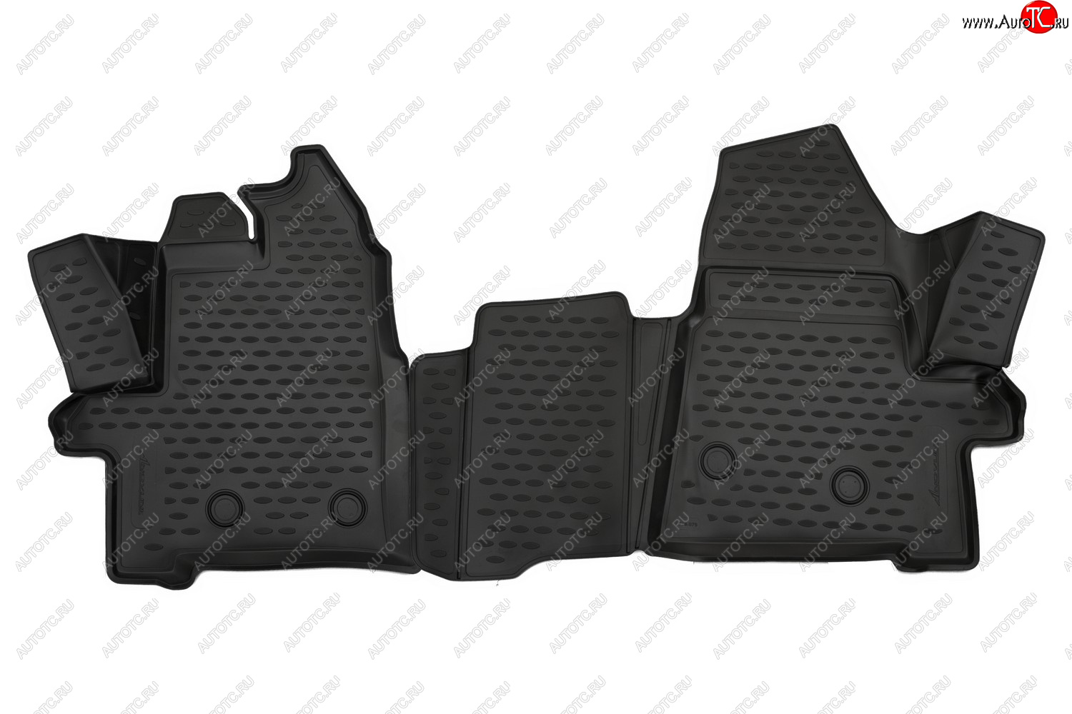 1 589 р. Комплект ковриков в салон (МКПП, полиуретан, чёрные) FORD  Ford Transit (2014-2022) цельнометаллический фургон  с доставкой в г. Воронеж