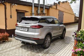 14 589 р. Фаркоп (съемный квадрат) Petroil Tuning  Geely Atlas Pro  NL3 (2019-2025)  с доставкой в г. Воронеж. Увеличить фотографию 2