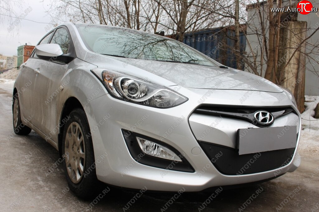 3 169 р.           Защита радиатора Hyundai i30 2013-2015 black  Hyundai I30  2 GD (2011-2015) дорестайлинг универсал, дорестайлинг, хэтчбэк 5 дв. (черная)  с доставкой в г. Воронеж