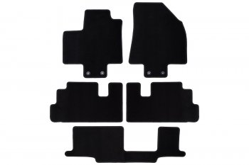 Коврики салона (текстиль) Klever Econom Nissan Pathfinder R53 (2021-2025) (Чёрные)
