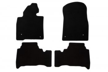 Коврики салона (текстиль) Klever Econom Toyota Land Cruiser 200 дорестайлинг (2007-2012) (Чёрные)