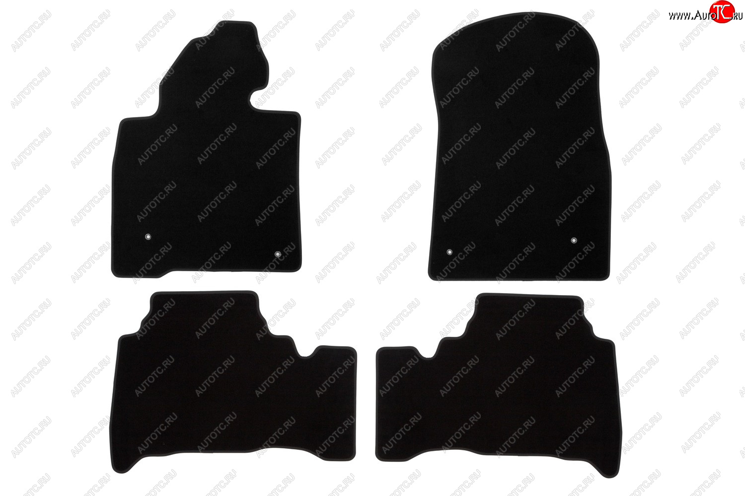 2 879 р. Коврики салона (текстиль) Klever Econom Toyota Land Cruiser 200 дорестайлинг (2007-2012) (Чёрные)  с доставкой в г. Воронеж