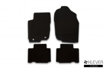 Коврики салона (текстиль) Klever Econom Toyota RAV4  XA40 (2015-2019) 5 дв. рестайлинг (Чёрные)