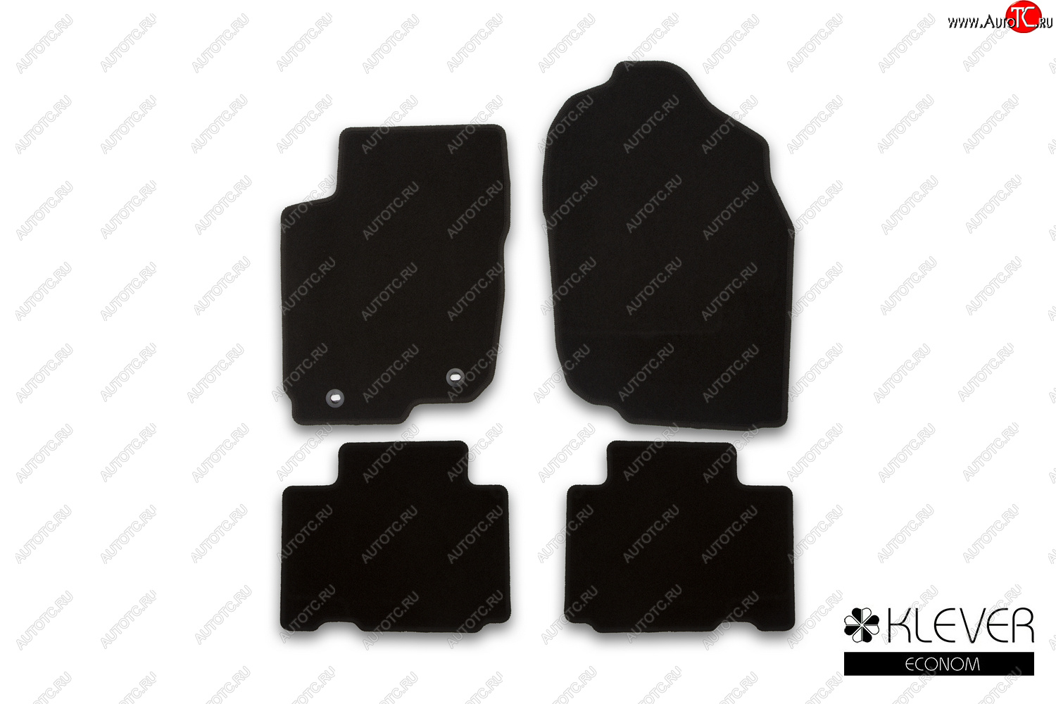 4 849 р. Коврики салона (текстиль) Klever Econom  Toyota RAV4  XA40 (2015-2019) 5 дв. рестайлинг (Чёрные)  с доставкой в г. Воронеж