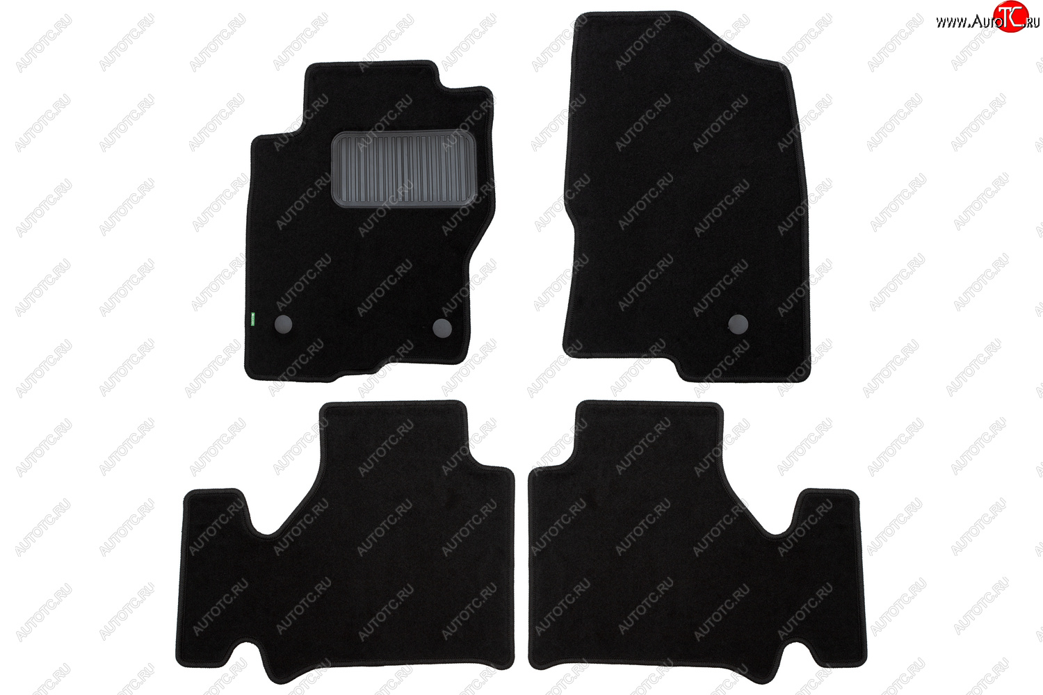 369 р. Комплект ковриков в салон (АКПП, чёрные, текстиль) Klever Standard Nissan Navara 2 D40 рестайлинг (2010-2016)  с доставкой в г. Воронеж