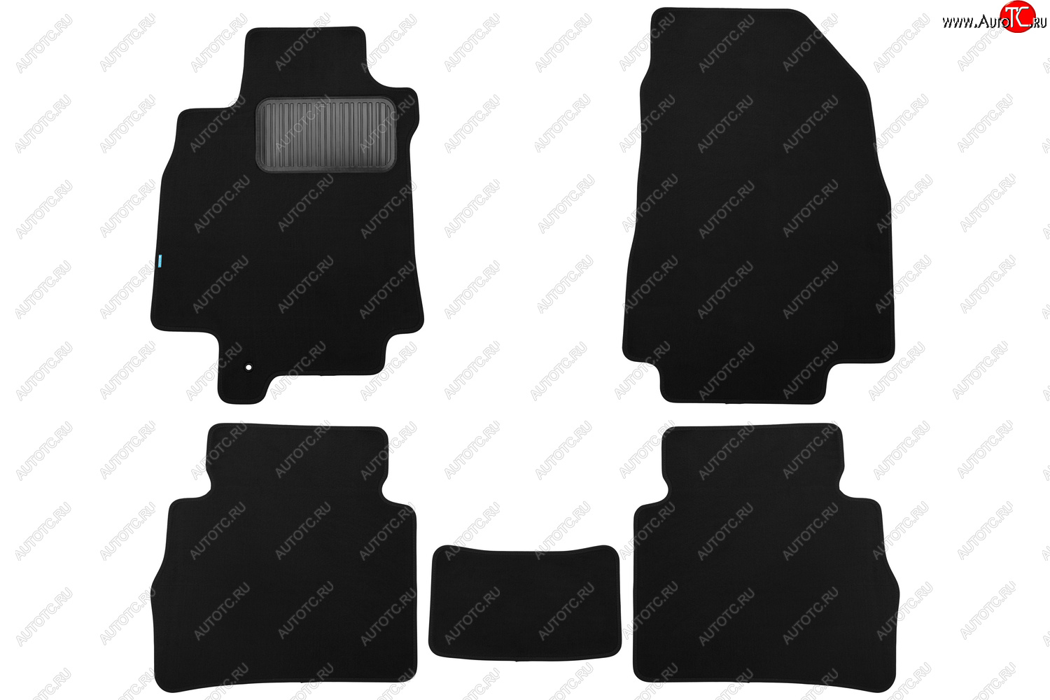 9 549 р. Коврики салона (текстиль) Klever Premium Nissan Tiida Latio C11 седан (2004-2012) (Чёрные)  с доставкой в г. Воронеж