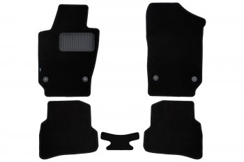 Коврики салона (текстиль) Klever Premium Seat Ibiza 6J,6P хэтчбэк 5 дв.  рестайлинг (2012-2016) (Чёрные)
