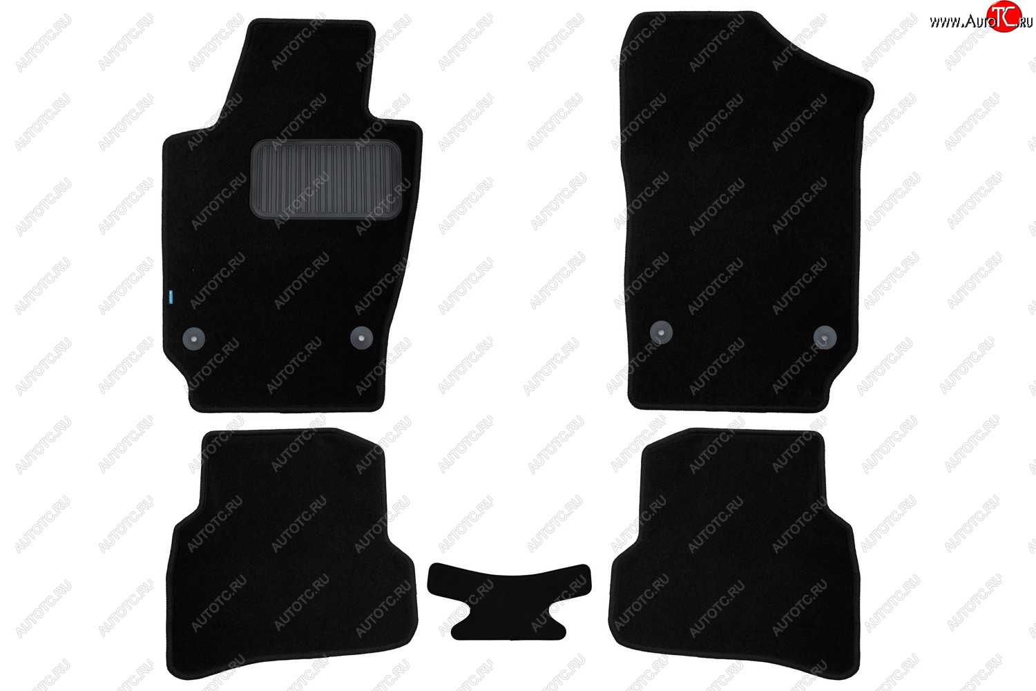 419 р. Коврики салона (текстиль) Klever Premium Seat Ibiza 6J,6P хэтчбэк 5 дв.  рестайлинг (2012-2016) (Чёрные)  с доставкой в г. Воронеж