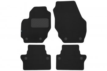 Коврики салона (текстиль) Klever Premium Volvo S80 ( AS60 седан,  AS60,AS90, AS95 седан) (2006-2013) дорестайлинг, 1-ый рестайлинг (Чёрные)