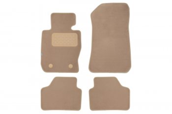 Коврики в салон Klever Premium BMW X1 E84 АКПП 2009-2012, 2012-2015, внед., 4 шт. (текстиль, бежевые Klever klever04051522112kh