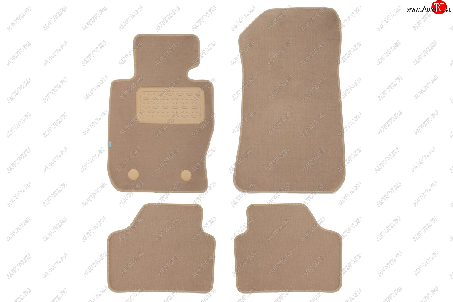 399 р. Коврики в салон Klever Premium BMW X1 E84 АКПП 2009-2012, 2012-2015, внед., 4 шт. (текстиль, бежевые Klever klever04051522112kh  с доставкой в г. Воронеж