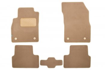 429 р. Коврики в салон Klever Premium CHEVROLET Cruze 2009-2012, 2012-2015, сед., хб., 5 шт. (текстиль, беж Klever klever04081322112kh  с доставкой в г. Воронеж. Увеличить фотографию 1