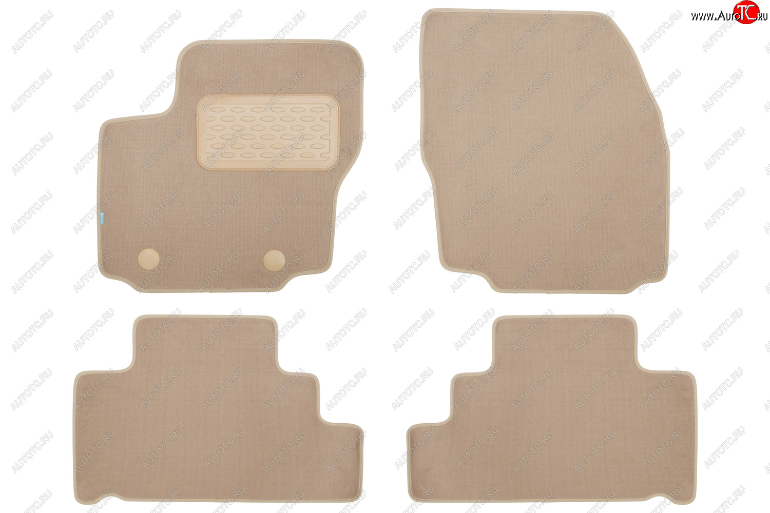 429 р. Коврики в салон Klever Premium FORD S-max 2006-2010, 2010-2015, мв., 4 шт. (5 мест) (текстиль, бежев Klever klever04161222112kh  с доставкой в г. Воронеж