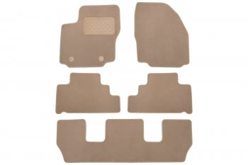 Коврики в салон Klever Premium FORD Galaxy 2006-2010, 2010-2015, мв., 5 шт. (текстиль, бежевые)  Фо Klever klever04162222112kh