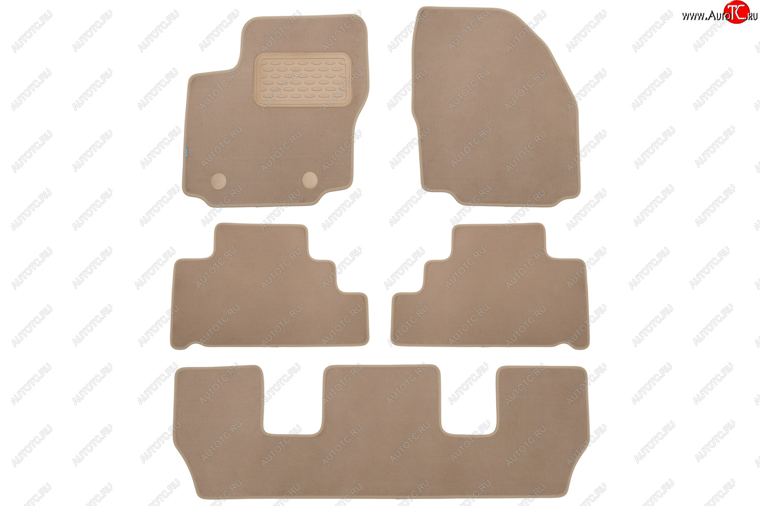 499 р. Коврики в салон Klever Premium FORD Galaxy 2006-2010, 2010-2015, мв., 5 шт. (текстиль, бежевые)  Фо Klever klever04162222112kh  с доставкой в г. Воронеж
