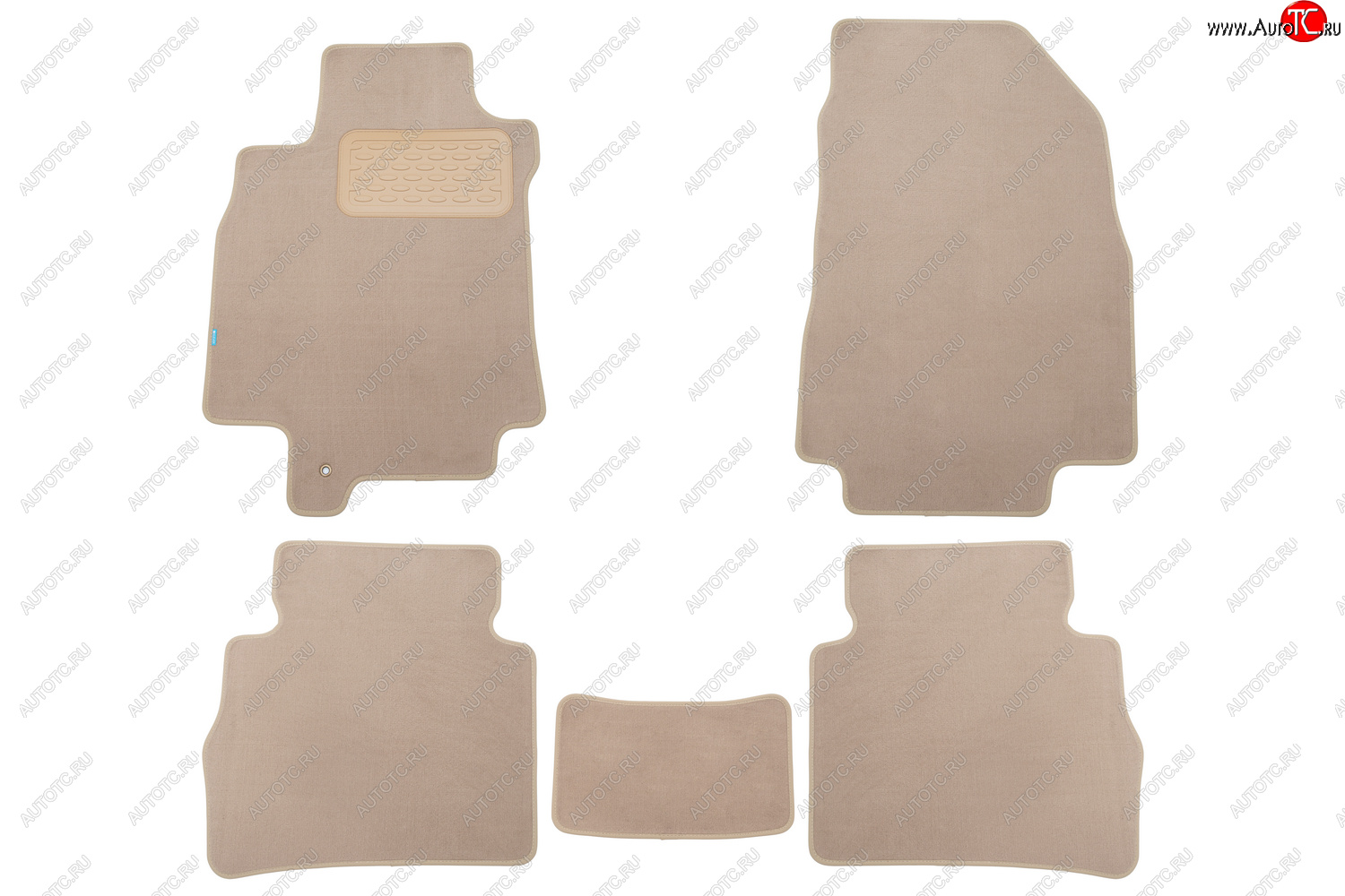 469 р. Коврики в салон Klever Premium NISSAN Tiida 2004-2012, 2010-2013, сед., 5 шт. (текстиль, бежевые)   Klever klever04362122112kh  с доставкой в г. Воронеж