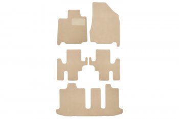 Коврики в салон Klever Premium NISSAN Pathfinder, 2014-2017, 2016-2020, внед., 5 шт. (текстиль, беже Klever klever04365922112kh