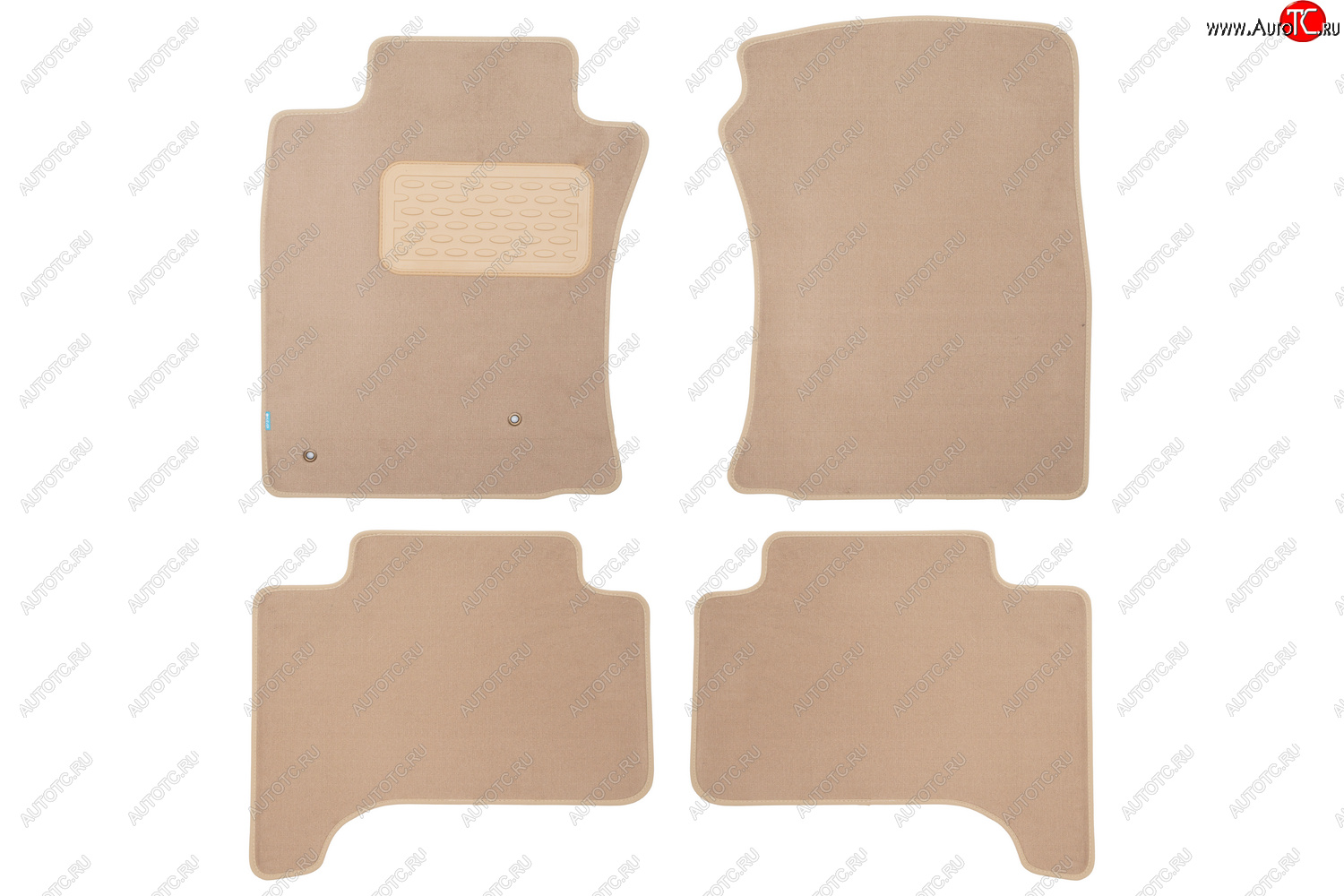 9 549 р. Коврики салона (текстиль) Klever Premium  Toyota Land Cruiser Prado  J120 (2002-2009) (Бежевые)  с доставкой в г. Воронеж