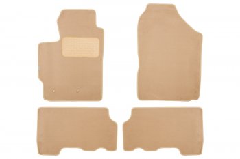 Коврики в салон Klever Premium TOYOTA Yaris АКПП 2005-2009, 2009-2012, хб., 4 шт. (текстиль, бежевые Klever klever04481022112kh