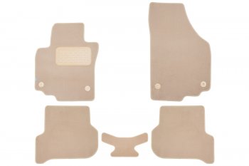 Коврики салона (текстиль) Klever Premium Volkswagen Golf Plus 6 (2009-2014) (Бежевые)