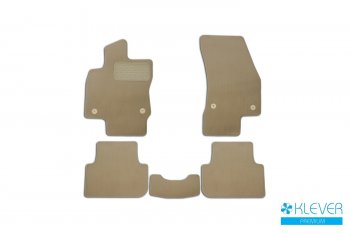Коврики в салон Klever Premium VOLKSWAGEN Tiguan, 2016-2020, 2020-, кросс., 5 шт. (текстиль, бежевые Klever klever04514722112kh