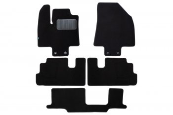 Коврики салона (текстиль) Klever Premium INFINITI QX60 L51 (2021-2025) (Чёрные)