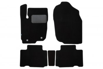 Коврики салона (текстиль) Klever Premium Toyota RAV4  XA40 (2015-2019) 5 дв. рестайлинг (Чёрные)