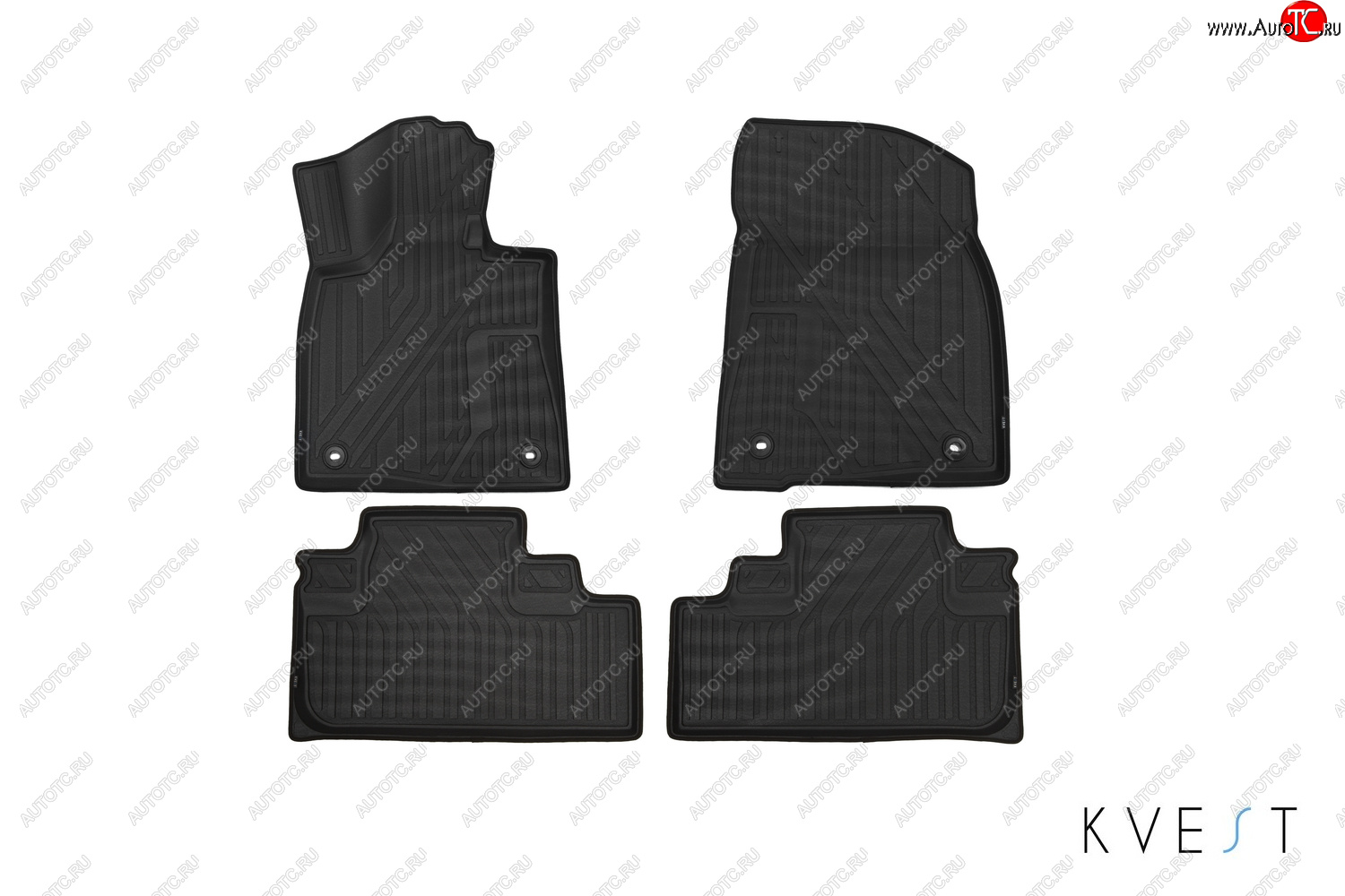 8 449 р. Коврики салона KVEST 3D (Polystar)  Lexus RX ( 270,  200T) - RX450  AL20 (Серый, чёрный кант)  с доставкой в г. Воронеж