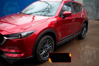 1 089 р. Передний левый молдинг на дверь Русская Артель Mazda CX-5 KF (2016-2025) (Поверхность глянец, Неокрашенный)  с доставкой в г. Воронеж. Увеличить фотографию 1