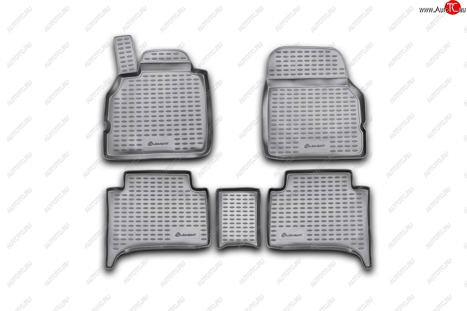 5 899 р. Коврики в салон подходит для RENAULT Scenic (II, IIp) 2003-2009, 5 шт. (полиуретан, бежевые)  Рено Сценик Element nlc.41.09.212  с доставкой в г. Воронеж