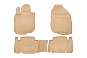 Коврики в салон TOYOTA RAV4 012006-2010, 4 шт.(полиуретан, бежевые)  Тойота Рав 4 Element nlc.48.09.212