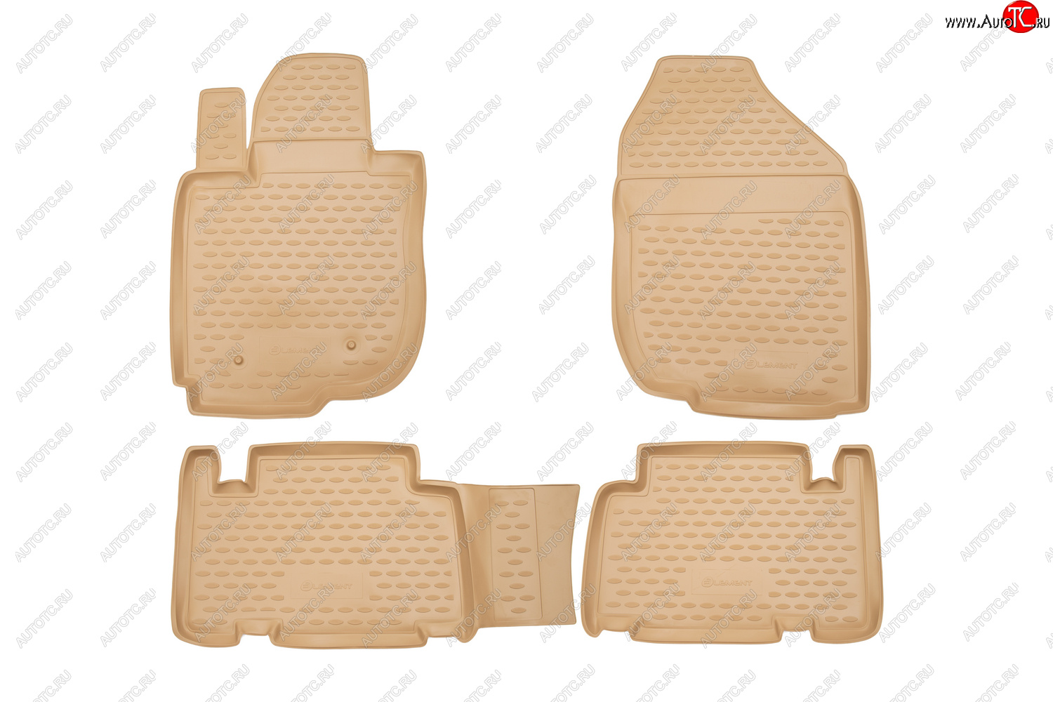 5 649 р. Коврики в салон TOYOTA RAV4 012006-2010, 4 шт.(полиуретан, бежевые)  Тойота Рав 4 Element nlc.48.09.212  с доставкой в г. Воронеж