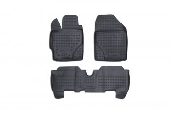 Коврики в салон TOYOTA Yaris 012006-2010, 3 шт. (полиуретан, серые)  Тойота Ярис Element nlc.48.10.211k