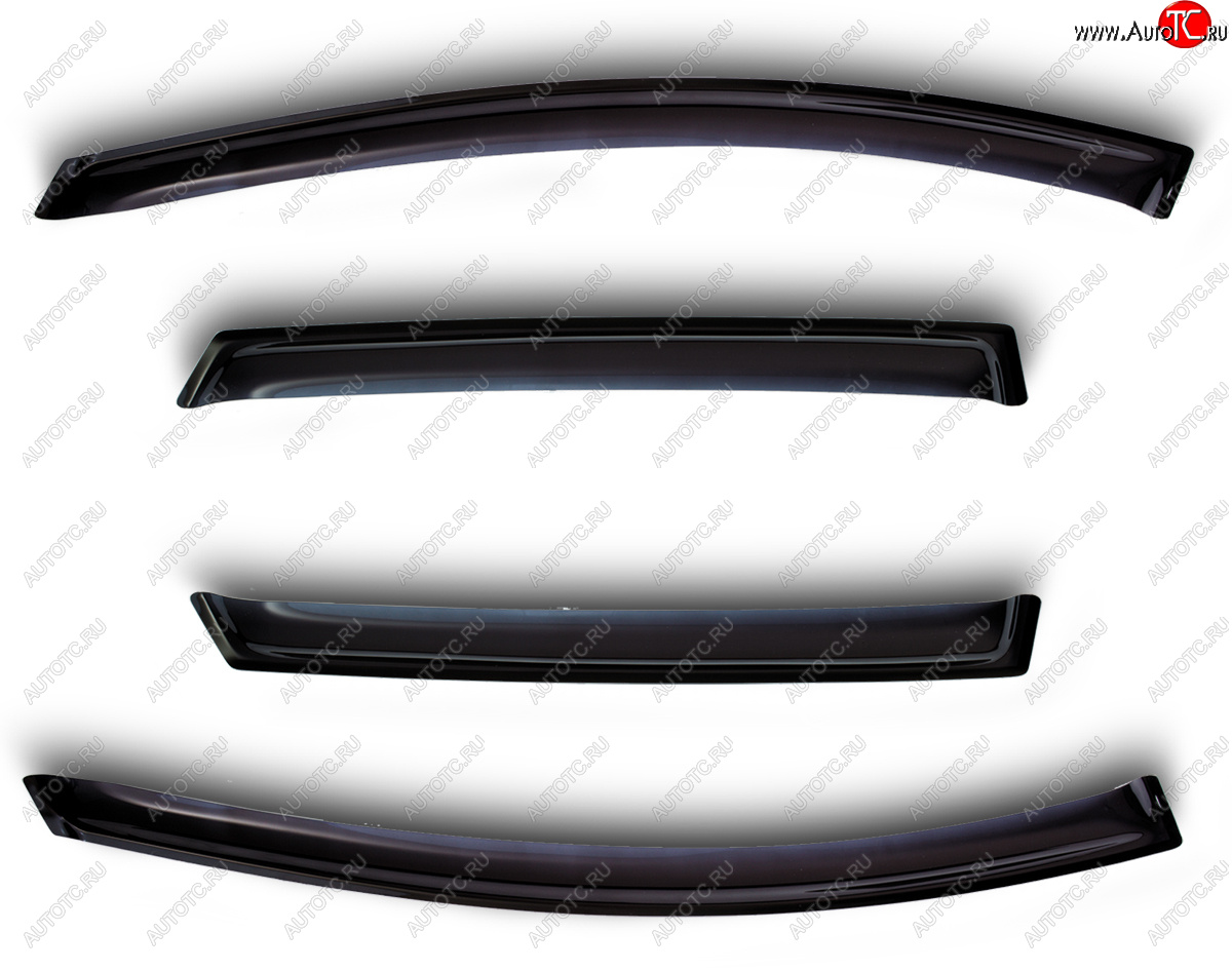 3 199 р. Дефлекторы боковых окон BMW 5 Series SD 2003-2010, 4 шт., темный (for models with chrome)  БМВ Пяте SIM nld.sbmw5s0332-cr  с доставкой в г. Воронеж