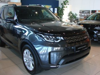 5 079 р. Дефлектор капота  Land Rover Discovery  5 L462 - Discovery Sport  L550  с доставкой в г. Воронеж. Увеличить фотографию 1