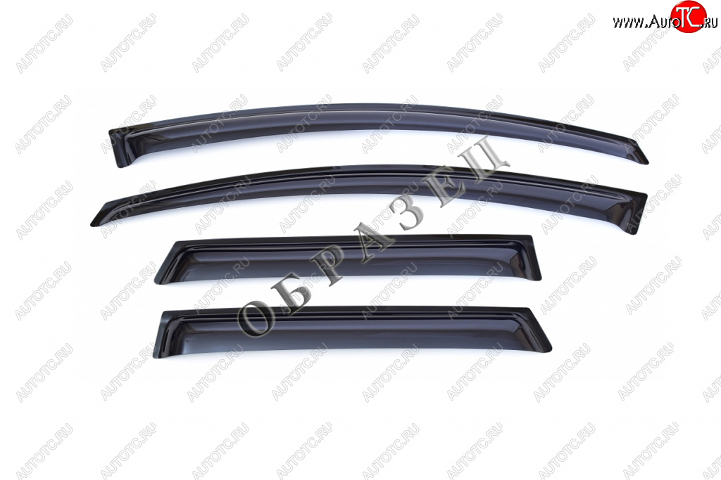 4 499 р. Дефлекторы боковых окон Subaru Tribeca, 2005-2014, 4ч., темный  Субару Трибека SIM nld.ssutri0532  с доставкой в г. Воронеж