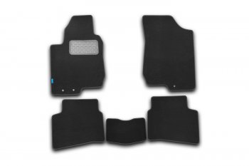 Коврики в салон KIA Pro Ceed 2012-2015, 2015-2018, хб., 5 шт. (текстиль)  Киа Сид Autofamily nlt.25.38.22.110kh