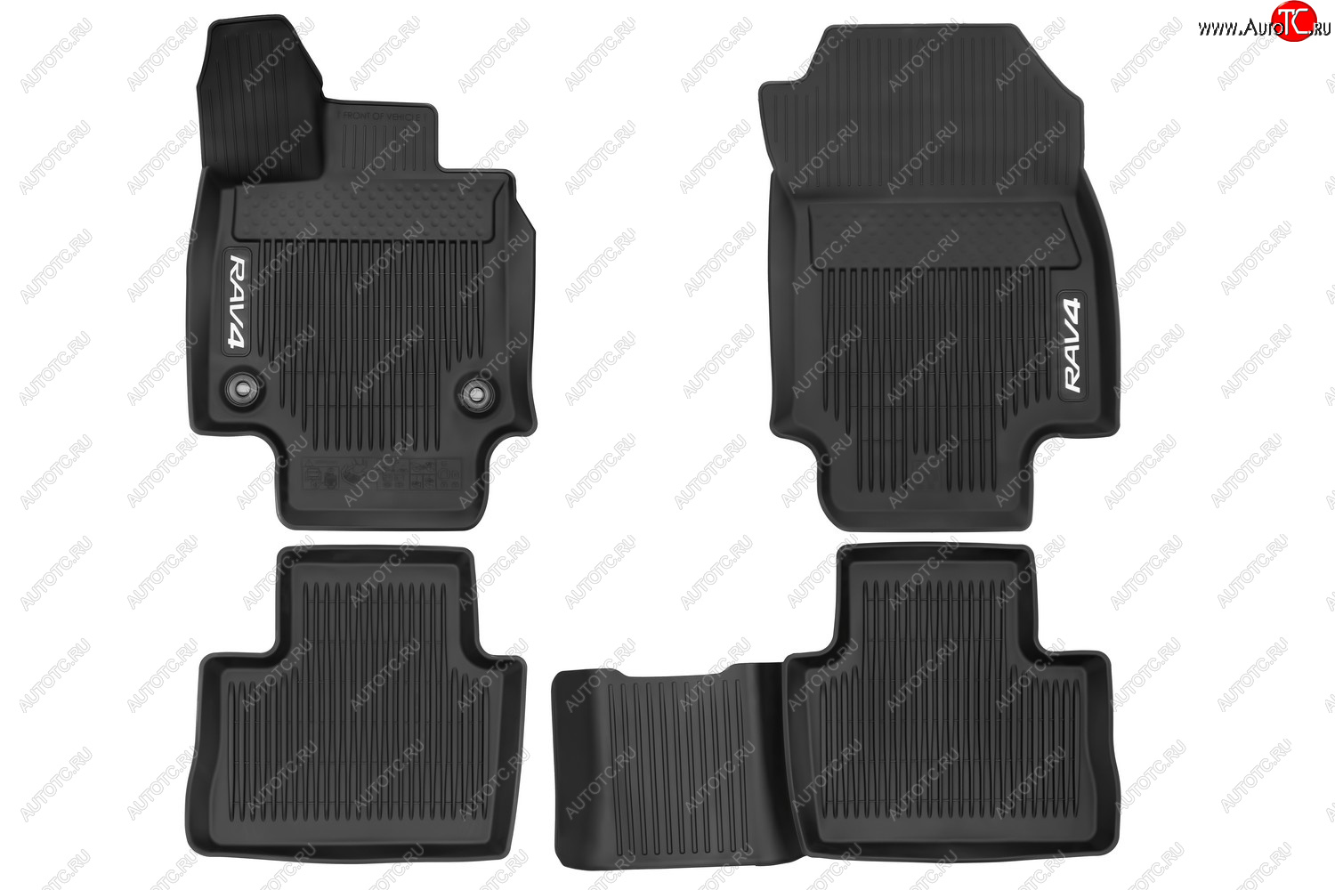 2 799 р. Коврики в салон подходит для TOYOTA RAV4, 2019-, чёрн., АКПП, 4шт.  Тойота Рав 4 TOYOTA pw21042043  с доставкой в г. Воронеж