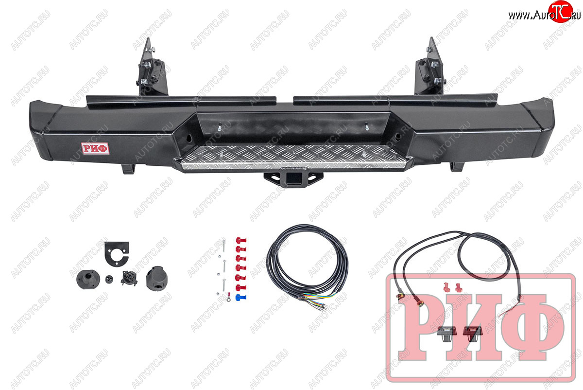 43 999 р. Бампер силовой задний РИФ  Mitsubishi L200  5 KK,KL (2018-2022) рестайлинг (с квадратом под фаркоп)  с доставкой в г. Воронеж