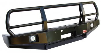 Бампер силовой передний РИФ Toyota Land Cruiser  80 (1989-1997) (с доп. фарами и защитной дугой)
