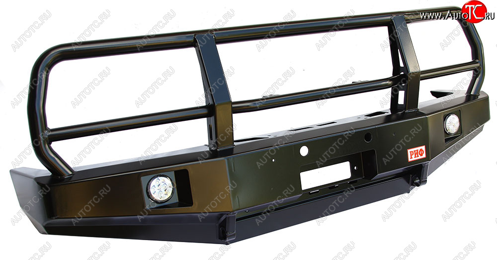 60 999 р. Бампер силовой передний РИФ  Toyota Land Cruiser  80 (1989-1997) (с доп. фарами и защитной дугой)  с доставкой в г. Воронеж