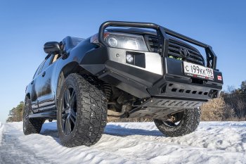 73 999 р. Бампер передний силовой РИФ  Toyota Land Cruiser  200 (2007-2015) дорестайлинг, 1-ый рестайлинг (С дополнительными фарами, защитной дугой и защитой бачка омывателя)  с доставкой в г. Воронеж. Увеличить фотографию 5