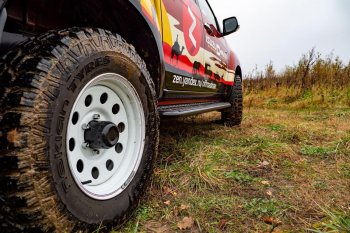 48 179 р. Защита порогов с подножкой РИФ Isuzu D-Max RT85 SingleCab дорестайлинг (2011-2017)  с доставкой в г. Воронеж. Увеличить фотографию 4